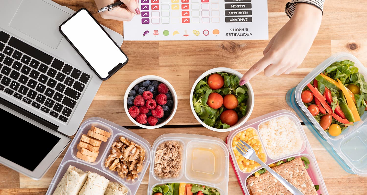 A personalised meal plan, plated